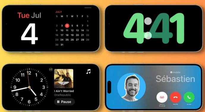 覃塘苹果手机维修分享iOS17横屏充电待机显示有什么好处 