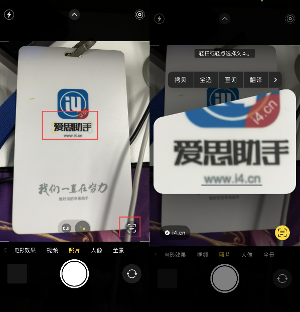 覃塘苹果手机维修分享升级iOS 16后如何通过相机翻译文本 