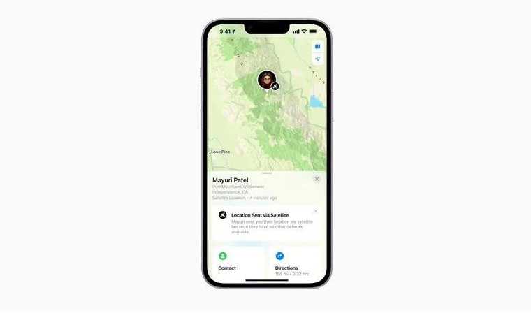 覃塘苹果14维修分享iPhone14系列中 FindMy功能通过卫星分享位置方法教程 