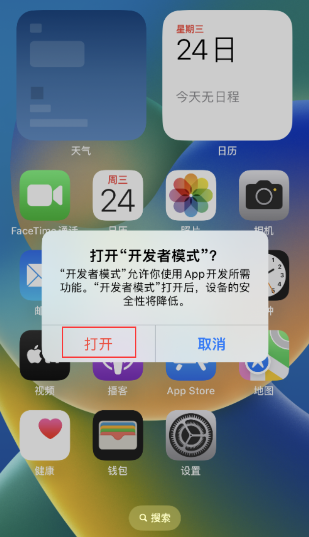 覃塘苹果手机维修分享如何打开开发者模式 