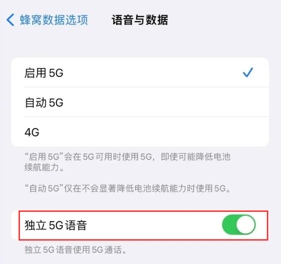 覃塘苹果14维修分享iPhone 14 Pro如何开启VoNR 